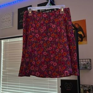 Floral printed skirt